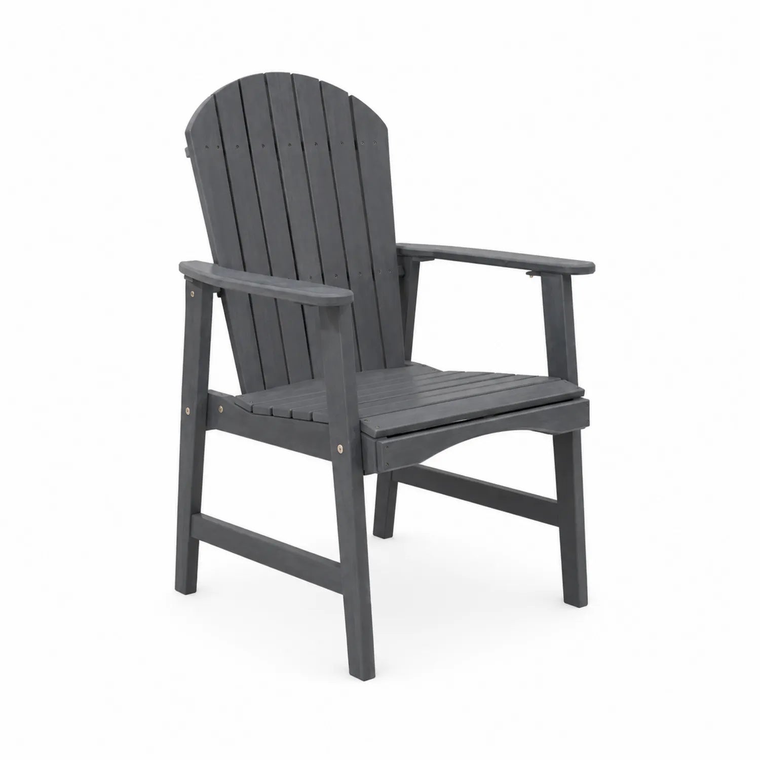 Sedia da Giardino in Legno Grigia 60x75x90 cm