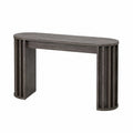 Consolle ovale in legno grigio