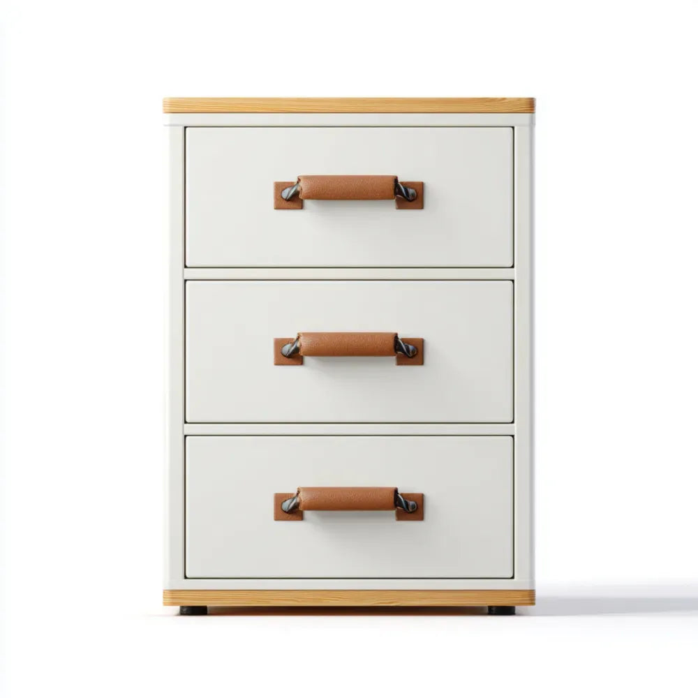 Chest of Drawers 60x40x80 cm Wooden White – Modern Design