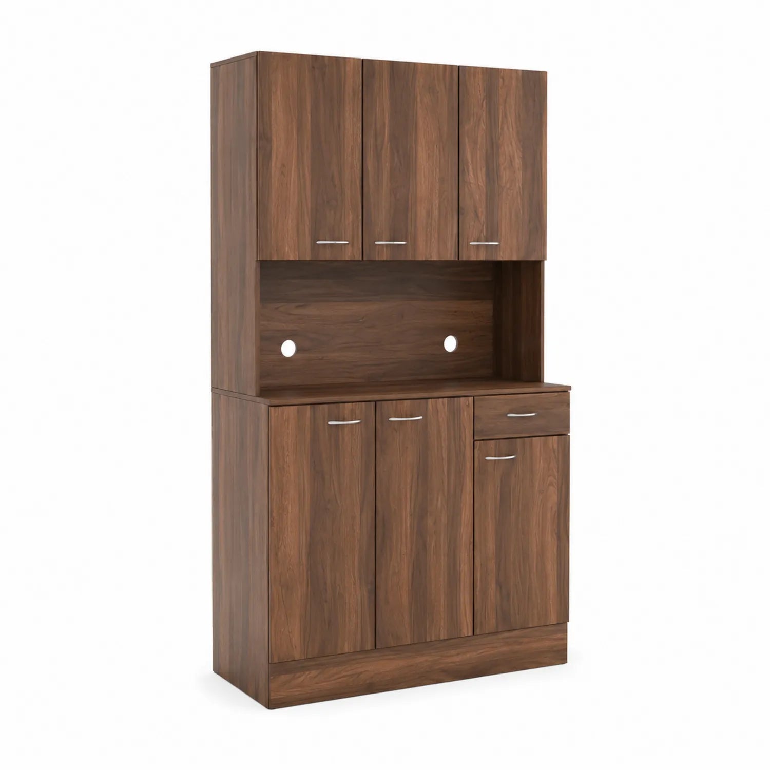 Credenza in Legno Noce con Ante e Cassetto