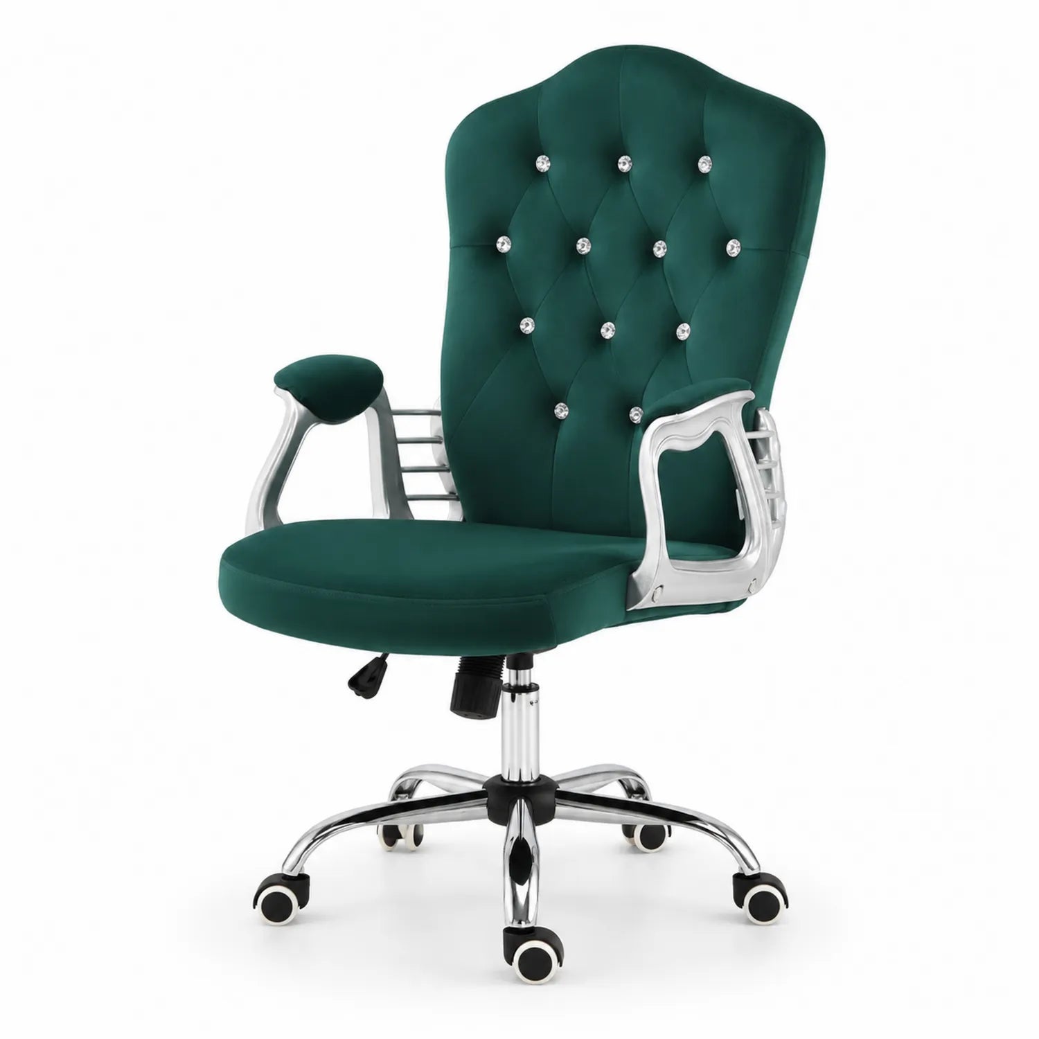 Sedia ufficio in Metallo e Poliestere Verde