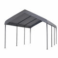 Gazebo rettangolare in acciaio e polietilene Grigio 3x6 m