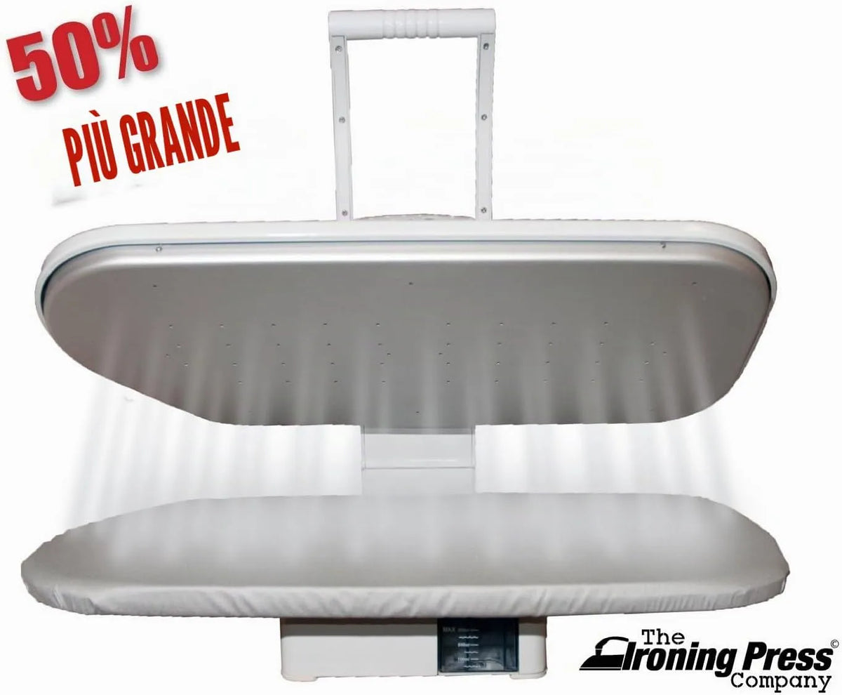 Accessorio per elettrodomestico RRP 45, vapore, bianco, GRATIS Copriasse Extra e Fondo in Schiuma, Pressa da Stiro a Vapore