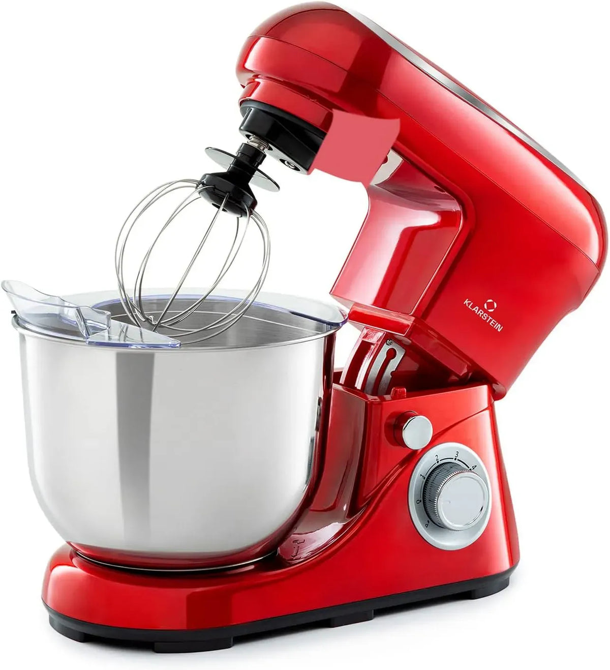 Klarstein Pane con Gancio e Frusta, per Planetaria Professionale, Impastatrice Planetaria 5 Litri con Ciotola, Impastatrice Professionale 1300W per