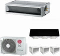 Condizionatore R32 CM24F.NA0, Inverter, climatizzatore, Condizionatore Canalizzato Econo 24000 BTU Inverter R32 A++ con Kit Plenum 3 uscite
