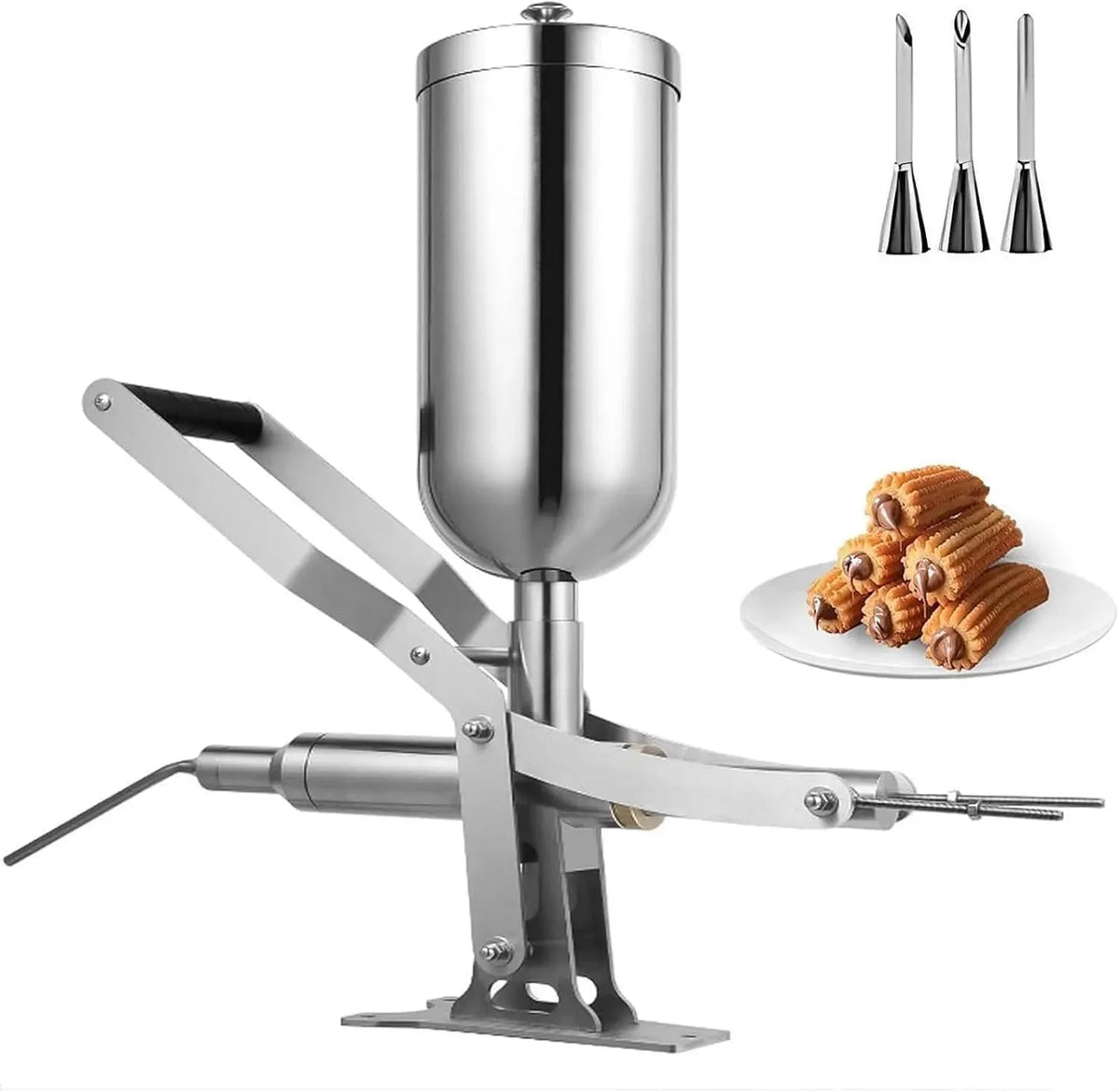 Macchina per riempire, 1 G, pasticceria, acciaio inox, per riempire Churros di Frutta con marmellata