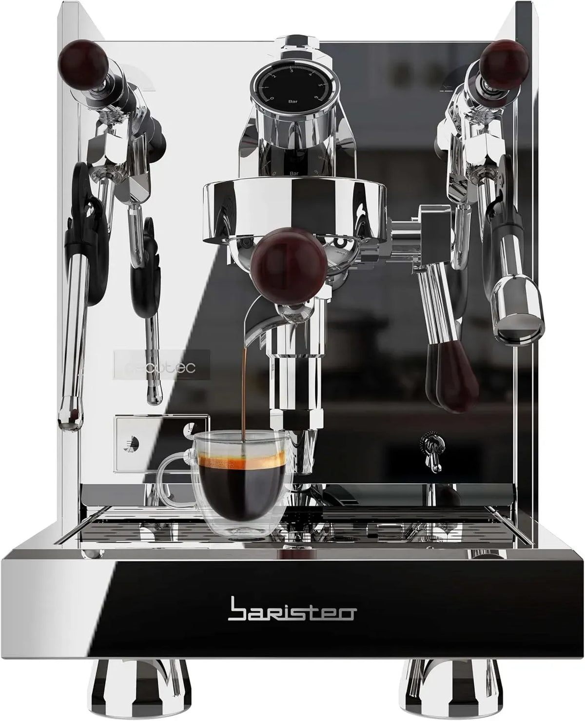 Cecotec Macchina per caff, supporto, filtro, pompa, macchina da caffè elettrica, 15 bar, 58 mm, professionale