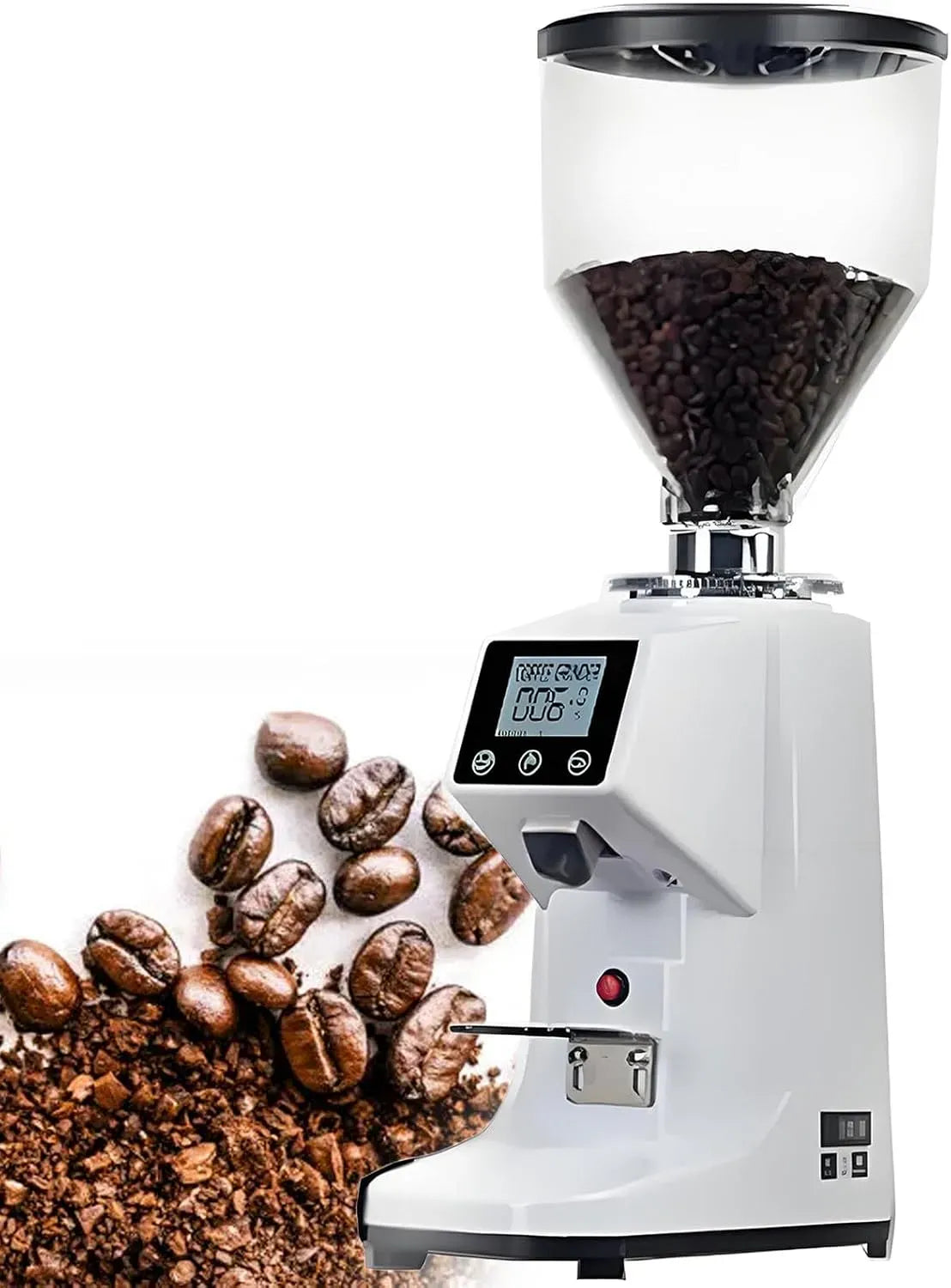 per Palestra di Hotel White, Macina Piatta in Acciaio Inox da 60 Mm, Macinacaffè Quantitativo per Chicchi di caffè, Macinacaffè per uso professionale