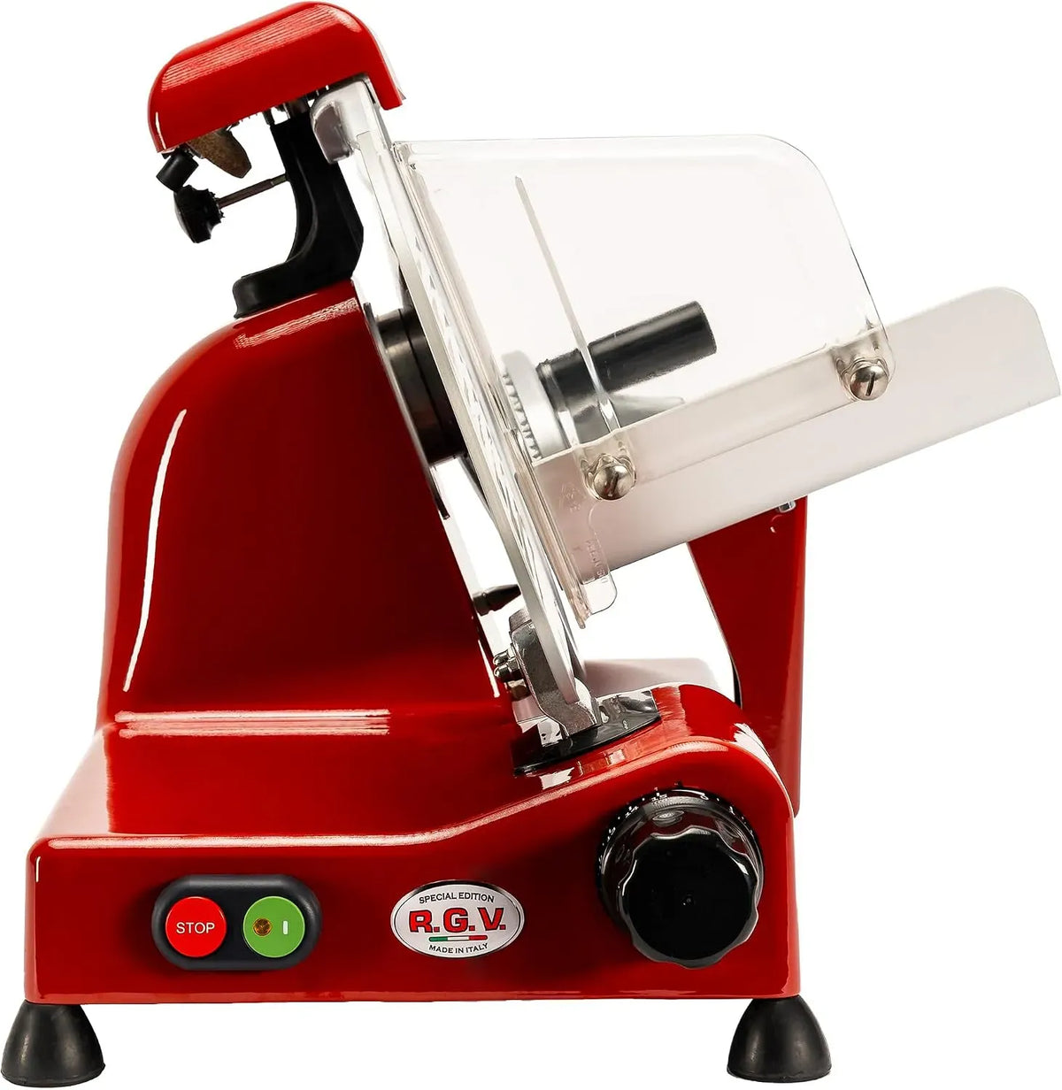 Affettatrice, affettatrice per alimenti, 140 W, 250 mm, rosso, RGV