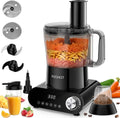 Robot da cucina, 2.5 L, 1500 W, nero, Food Processor 1500W con Grande tubo di Alimentazione