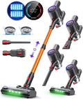 Aspirapolvere DP2 48KPa/90Min/600W, 600 W, aspiratore elettrico domestico, DP2 Aspirapolvere Senza Fili con 2 Batterie Integrate