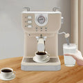 Montalatte, 1,5 L, cappuccinatore, ampio serbatoio, professionale, acciaio inox, bianco, Macchina per caffè espresso da 20 bar