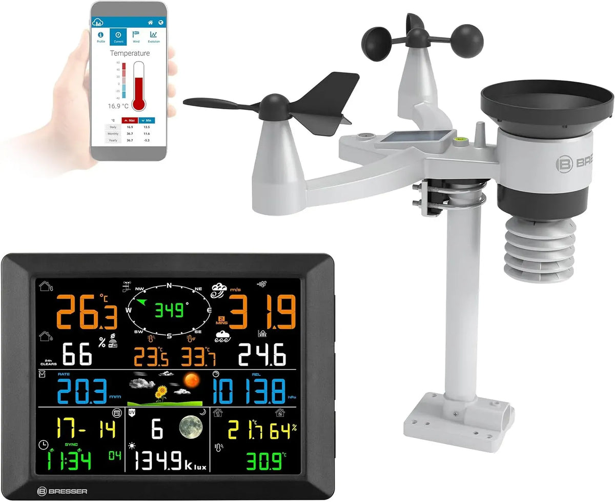 Stazione, sensore, stazione meteorologica wireless, esterno, Wi-Fi