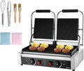 VEVOR Piastra, piastra per panini e sandwich, 48 x 23 cm, 3600 W, professionale, acciaio inox, per panini professionale