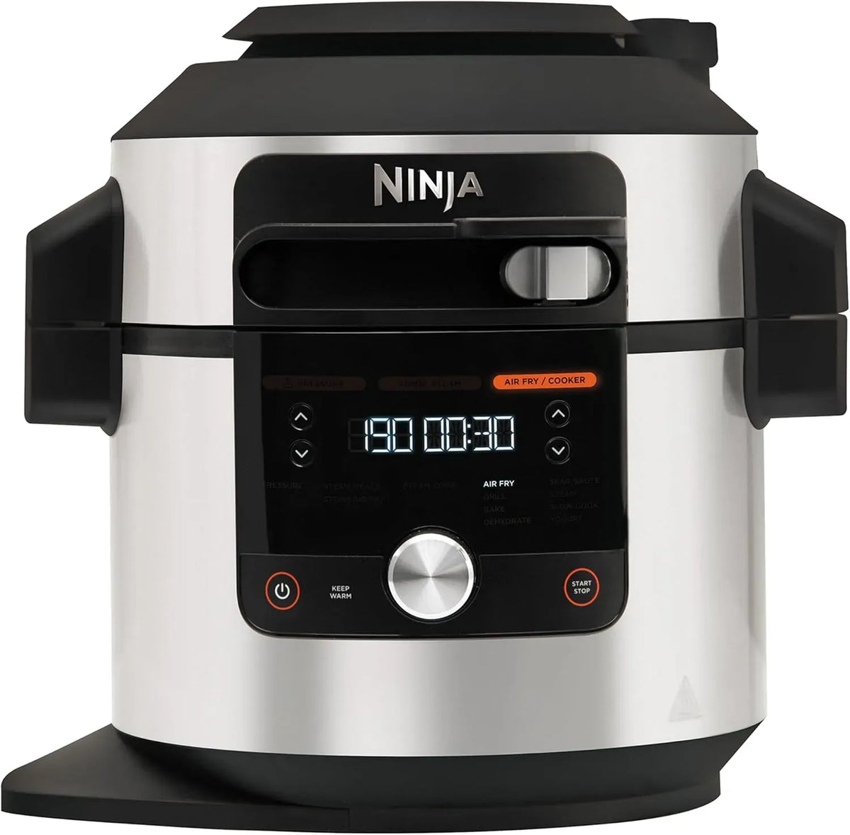 Ninja OL650EU Pentola e padella, 7.5 L, 12 programmi, vapore, acciaio inox, Coperchio SmartLid, Foodi MAX Multicooker