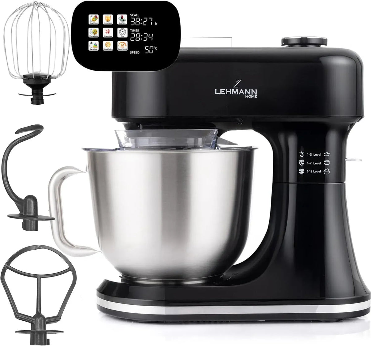Bilancia, 5 L, timer, funzione riscaldante, LEHMANN