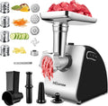 Acciaio Inox, Nictemaw Tritacarne Elettrico 5 in 1 2000W
