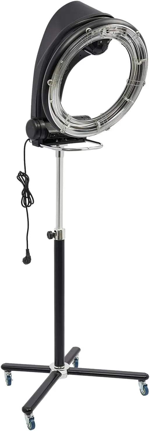 Caschi asciugacapelli per capelli, 950W Asciugacapelli Professionale con 4 ruote, 6 modalità, altezza regolabile 134-173 cm