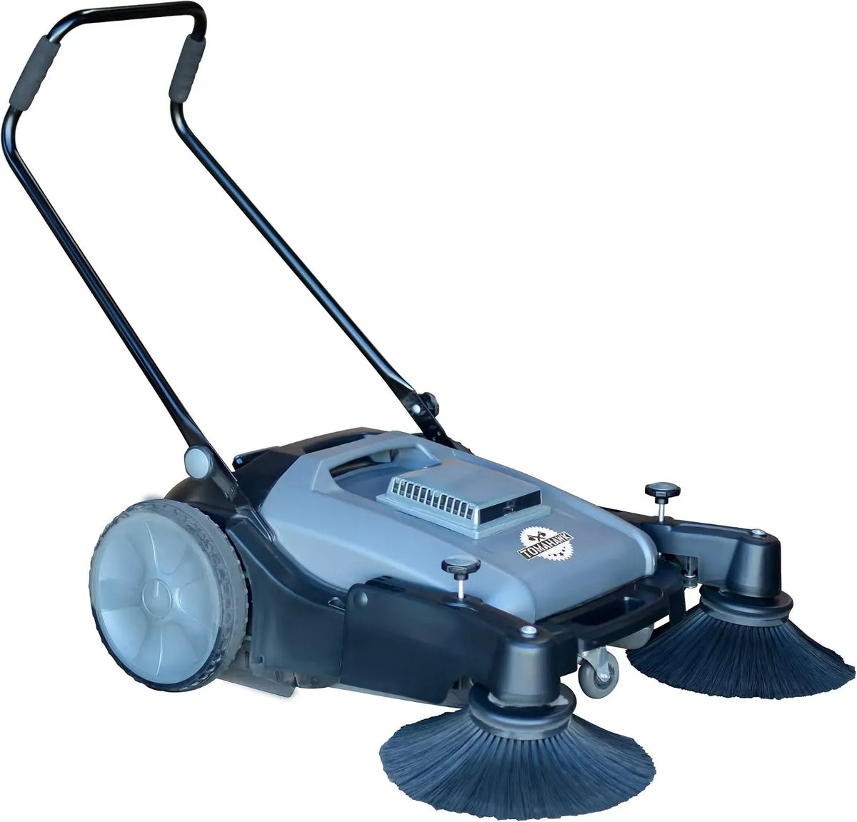 Tomahawk, scopa laterale a tripla potenza, Spazzatrice industriale a spinta da 96,5 cm, per la pulizia del pavimento della lettiera e dell'erba