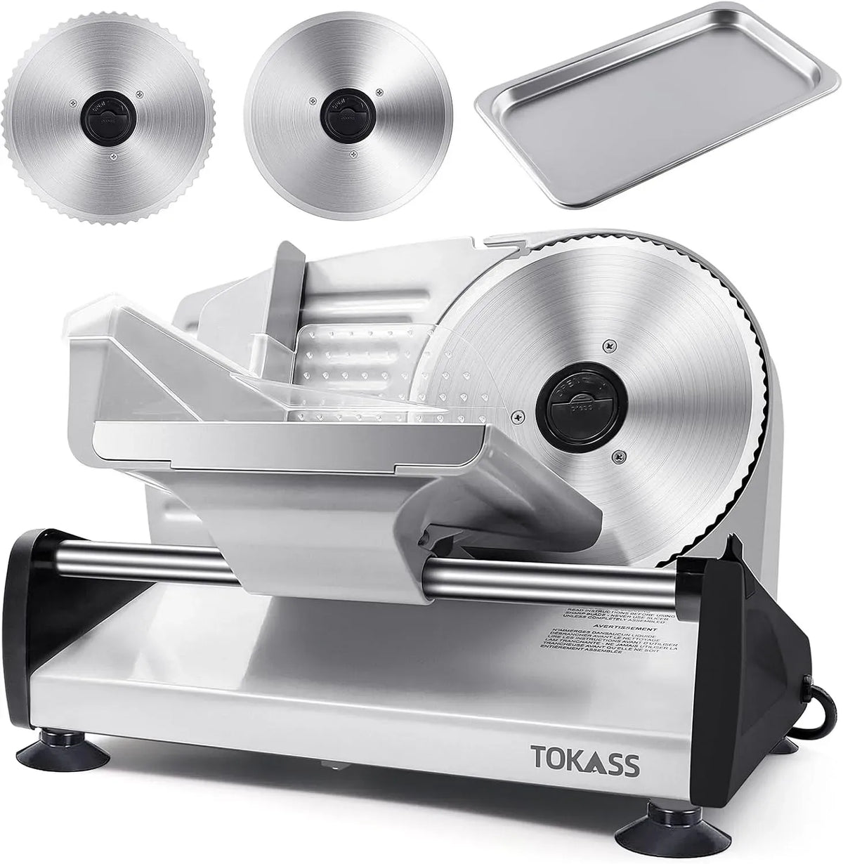Affettatrice, motore, affettatrice per alimenti, 200 W, 15 mm, acciaio inox, per uso domestico