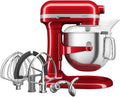 KitchenAid Robot da cucina, 6,6 L, acciaio inox, rosso