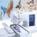 Macchina per cucire, macchina da ricamo, ricamatrice elettrica, touch, USB, display LCD, per cucire e ricamare