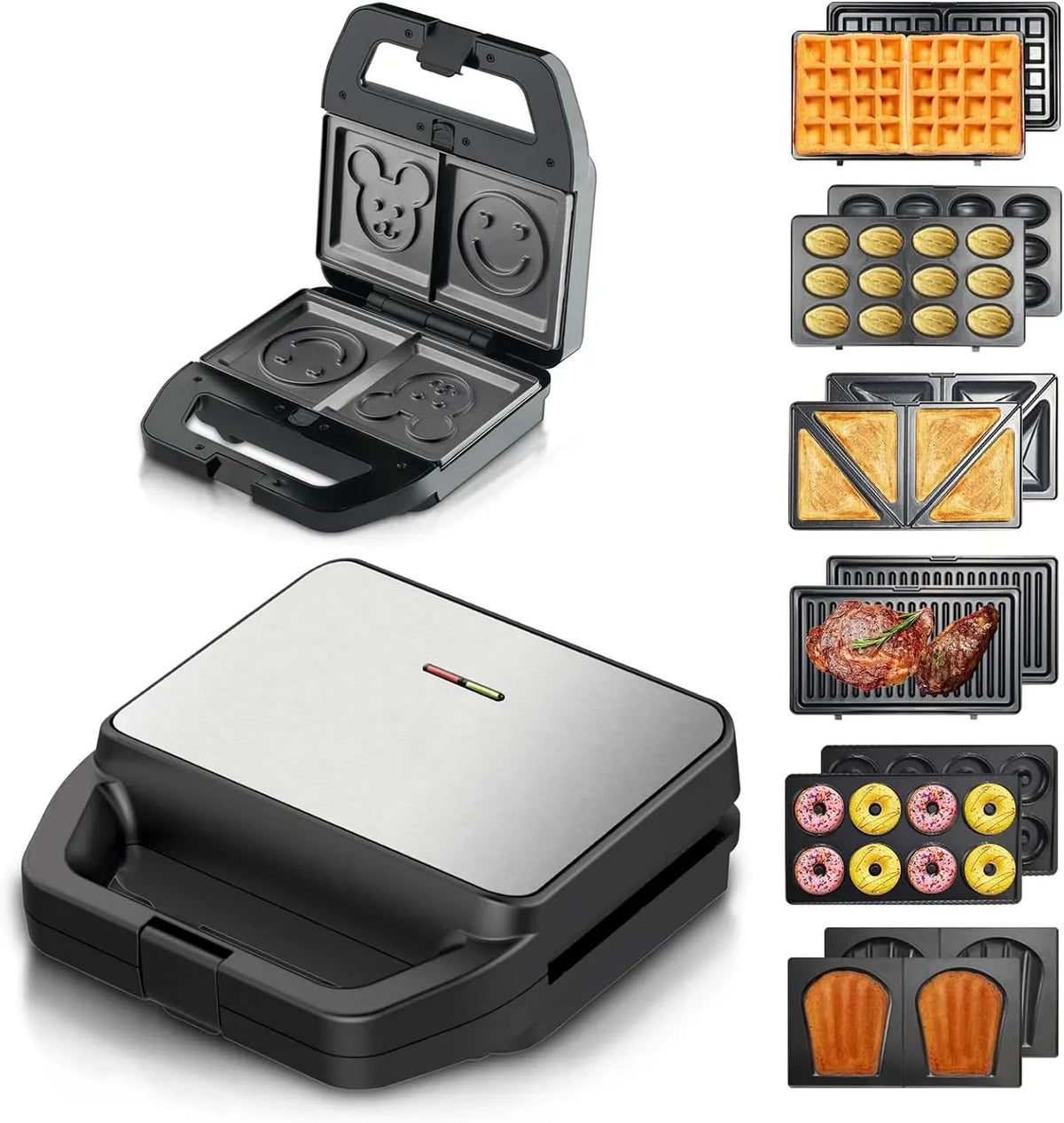 Macchina per la, portatile, funzione riscaldante, per la Colazione 7 in 1