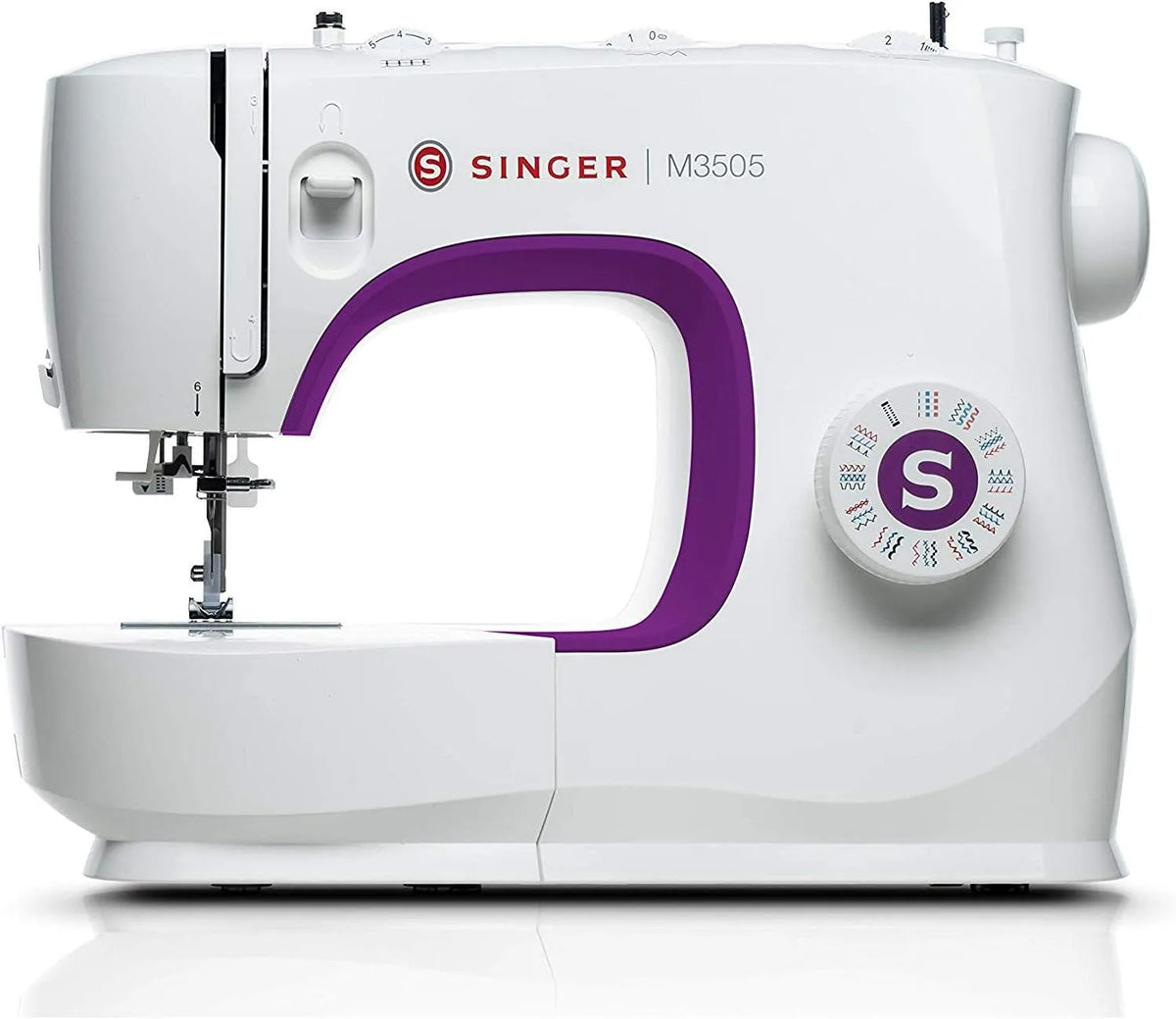M3505 Macchina da Cucire, macchina per cucito elettrica, 34 programmi, portatile, professionale, per Principianti, Singer