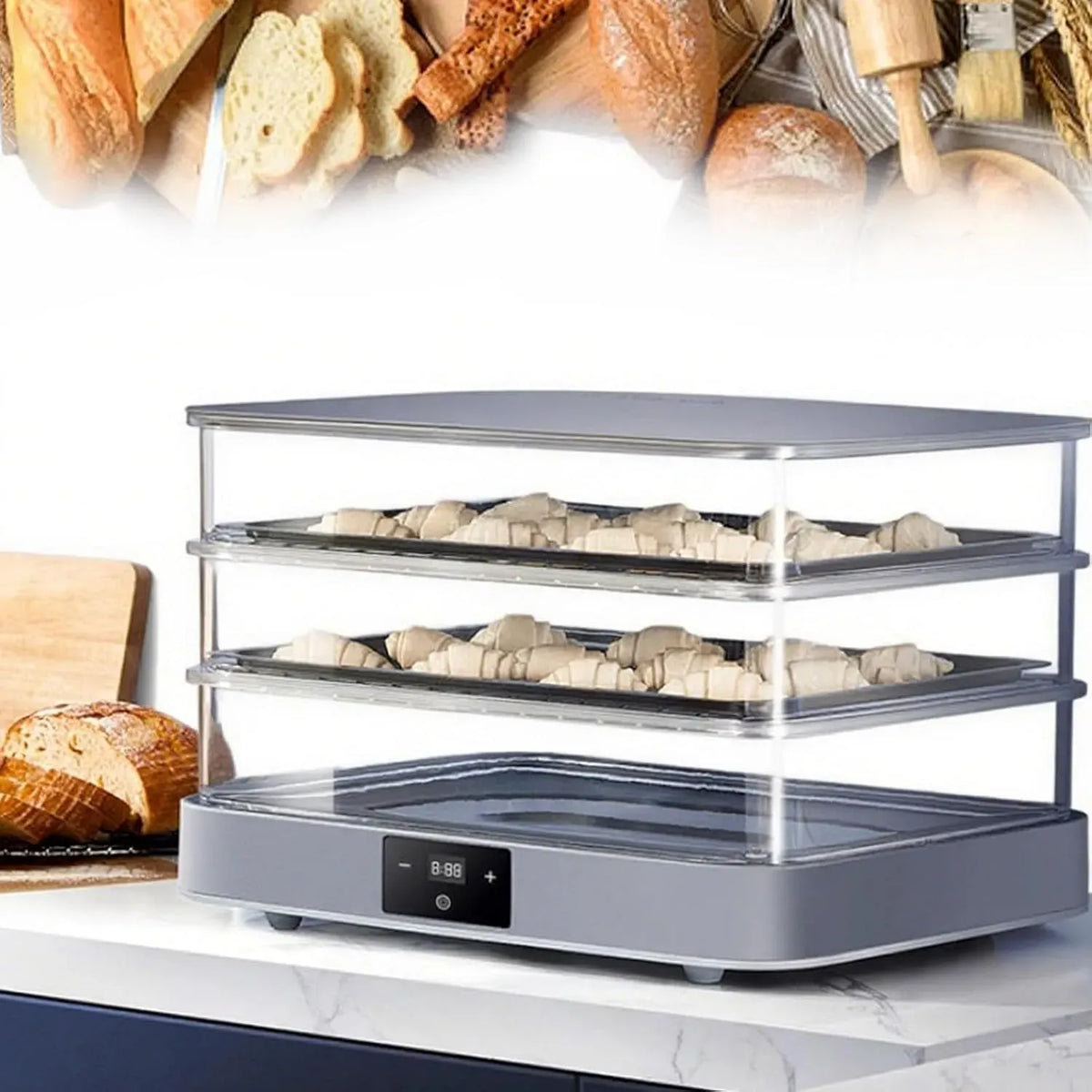 Macchina Per Lievitare, piastra per panini e sandwich, 40 L, pizza, vapore, professionale, per Lievitazione Macchina Per Lievitare Pasta Yogurt Fat