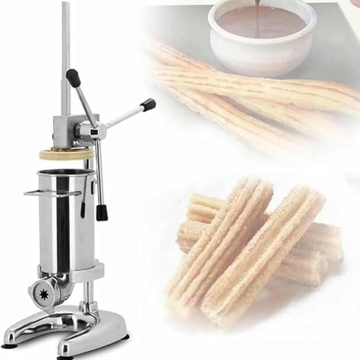 Macchina per ciambelle, 2 L, donut maker, acciaio inox, deliziosi Churros Fatti in casa 2L, Macchina per Churros da 2L e 3L