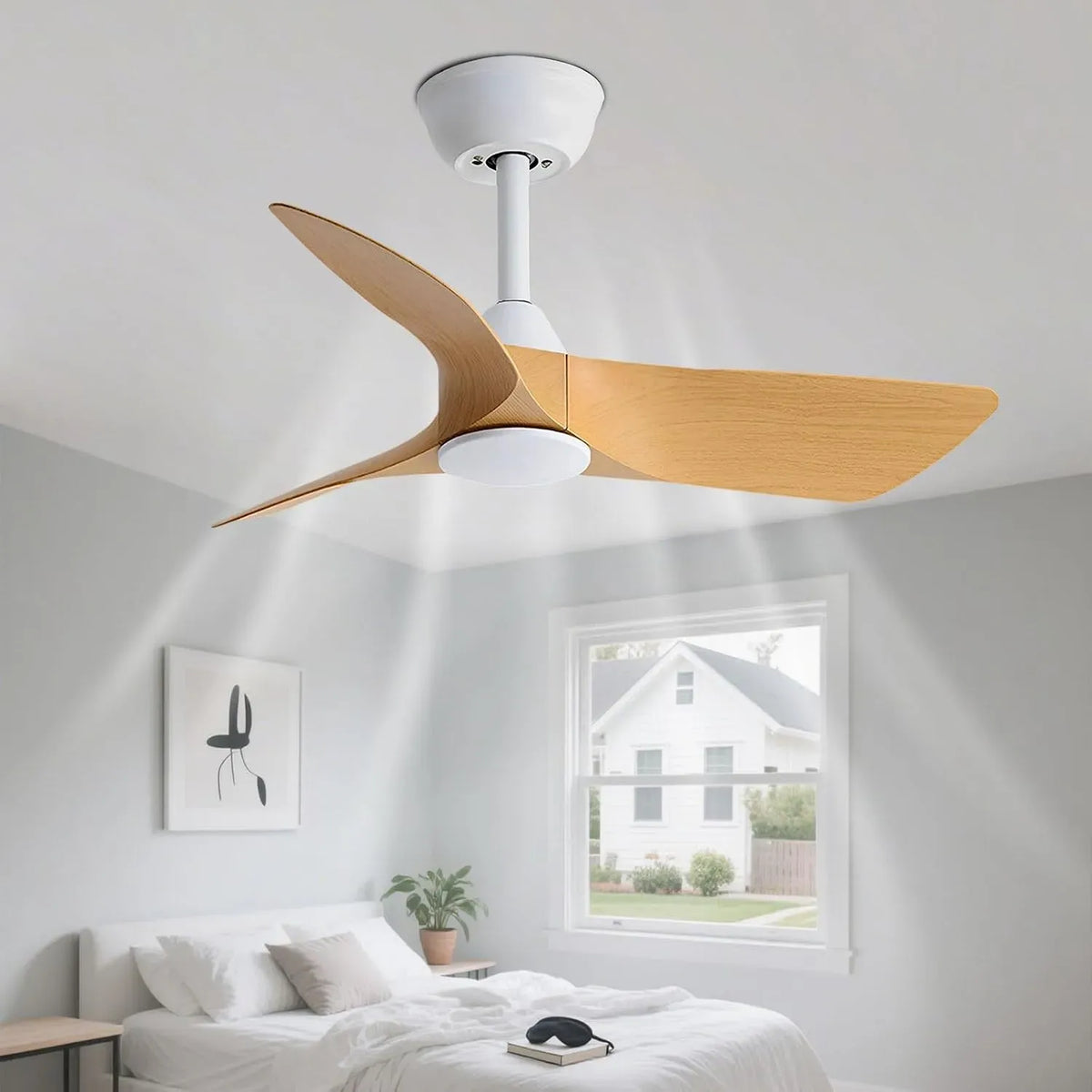 Ventilatore, 76 cm, decorazione del soggiorno, 3 Pale, 6 velocità