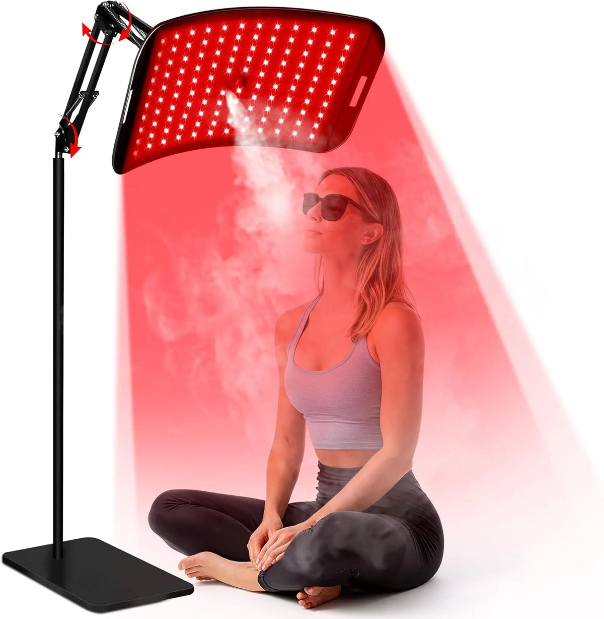 supporto, lampada, 660 nm, rosso, per viso e corpo
