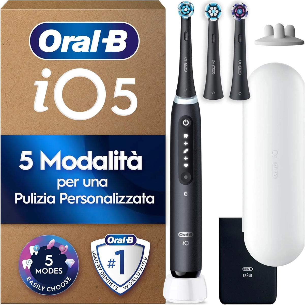 Accessorio per elettrodomestico, nero, Oral-B iO 5 Spazzolino Elettrico