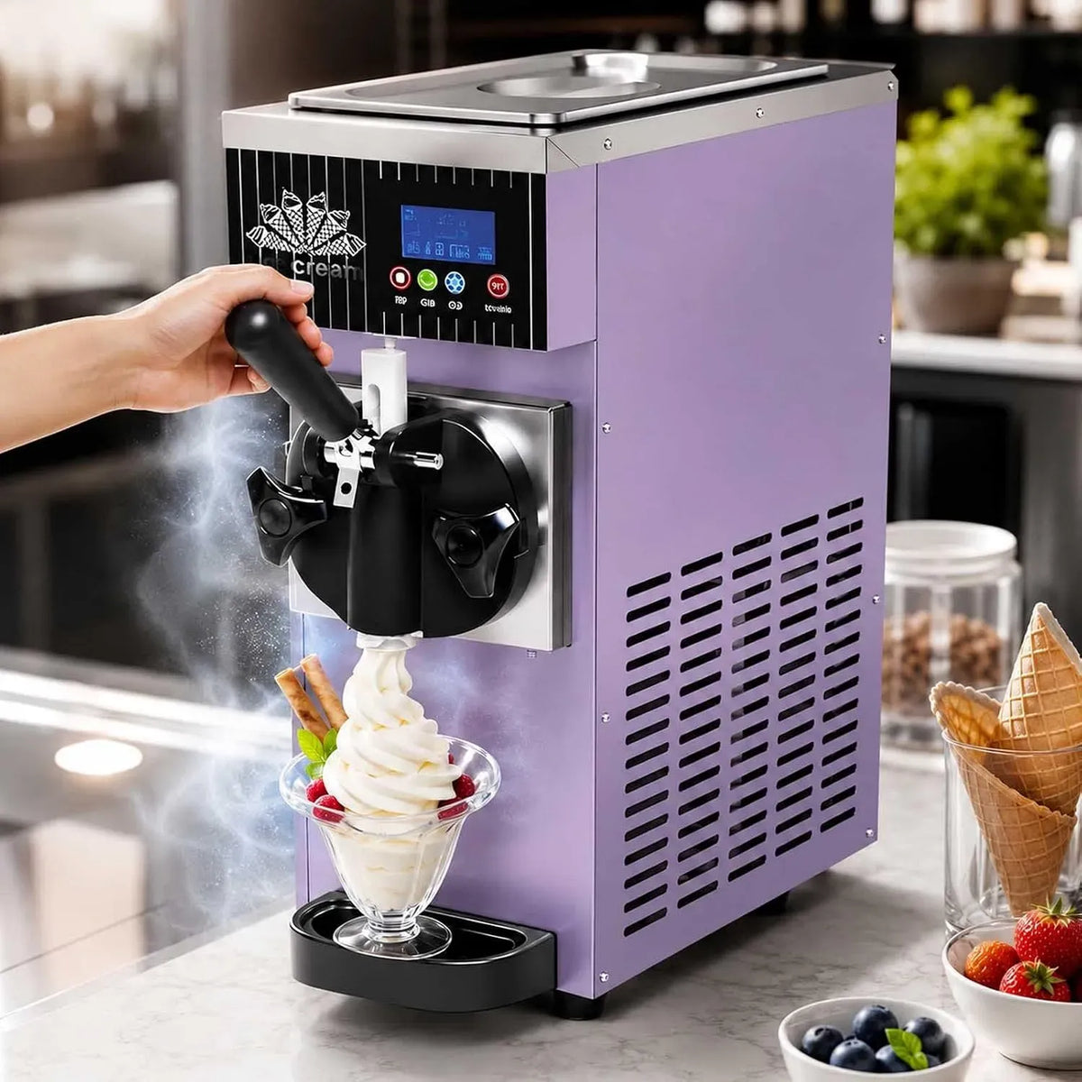 Gelatiera Commerciale Compatta dotato di Congelamento Rapido Purple