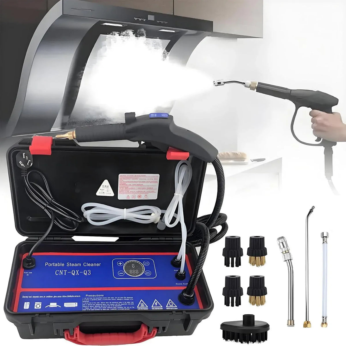 Pulitore a vapore, 220 V, industriale, macchina per pulizia a vapore, pulitore a vapore per car detailing 220V