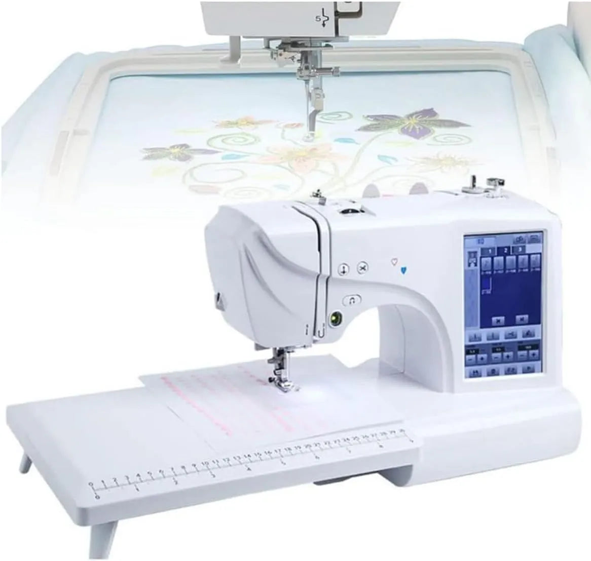Macchina da Ricamo, Macchina da Cucire, macchina per cucito elettrica, ricamatrice elettrica, touch, display LCD