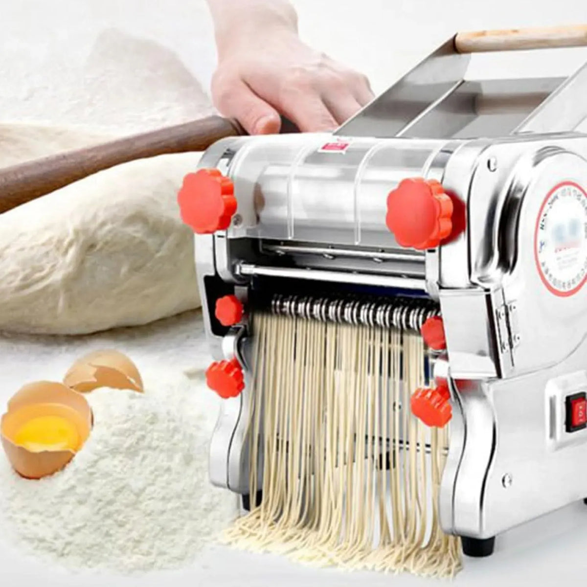 Macchina per pasta 0.5-20mm, 550 W, macchina per tagliatelle, pizza, professionale, acciaio inox, Pizza E Pane, 160