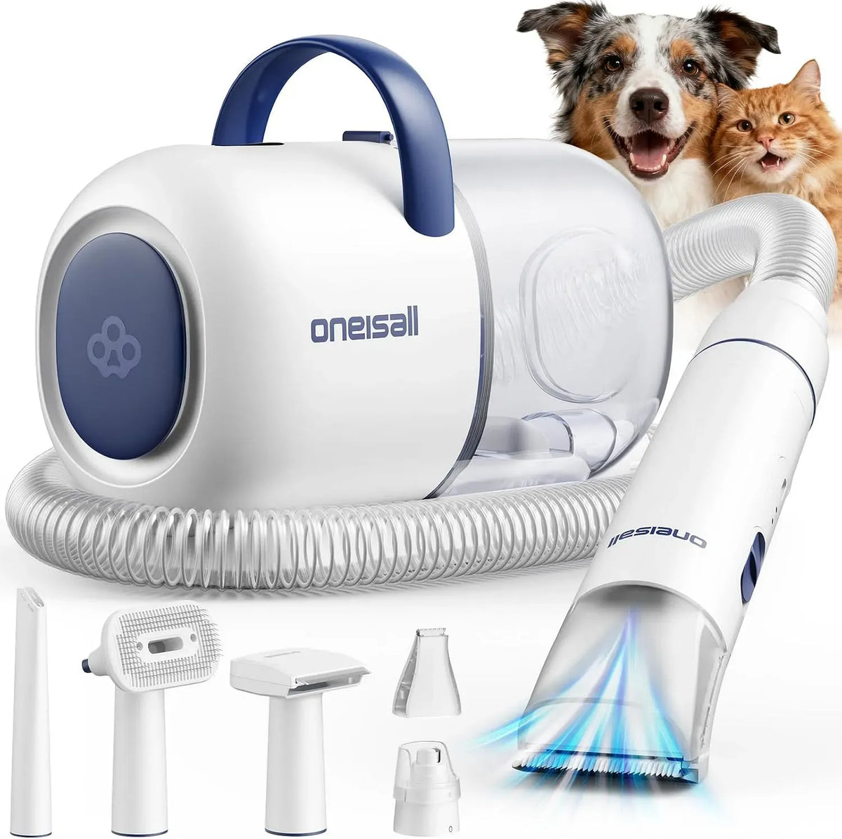 Aspirapolvere, aspiratore elettrico domestico, oneisall Tagliacapelli per cani con aspirapolvere