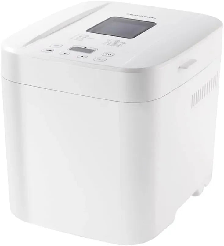 Russell Hobbs Macchina per il pane, 12 programmi, panificatrice, timer, 3 livelli, rivestimento antiaderente, 27260-56, Teglia antiaderente, 1.000 g