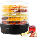 Asciugatrice, 350 W, 35 a 75 °C, Disidratatore, nero, Regolazione della Temperatura da 35°C a 75°C