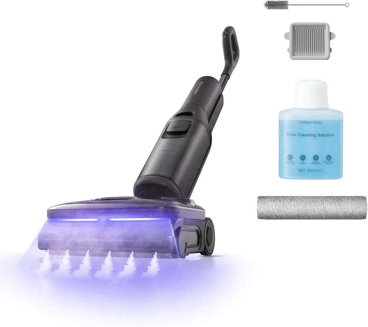Aspirapolvere F25, vapore, aspiratore elettrico domestico, roborock Steam Aspirapolvere Lavapavimenti a Vapore Senza Fili