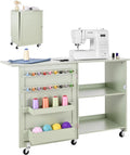 VEVOR Macchina da Cucire, Postazione, Tavolo, macchina per cucito elettrica, 7 kg, verde, per Macchina da Cucire Serratura per Porta Postazione Ca