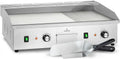 Klarstein Griglia, Piastra, Tavolo, Grill, 2 fuochi, 50 a 300 °C, rivestimento antiaderente, rimovibile, 2 zone di temperatura, acciaio inox