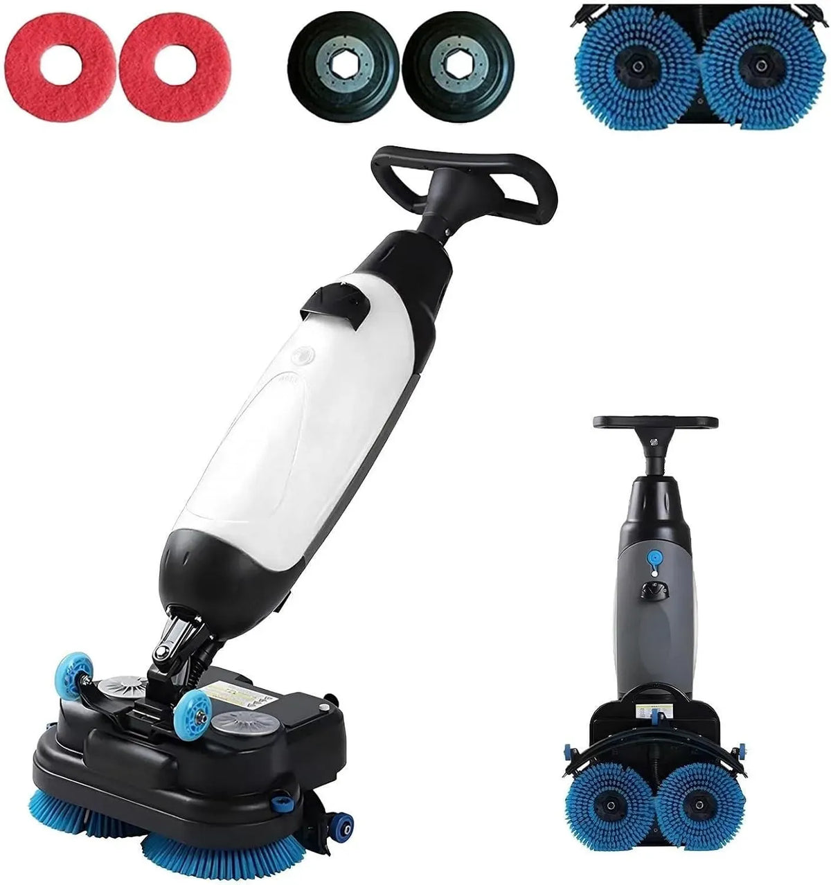 Lucidatrice, Copertura, lavapavimenti elettrico, lucidatrice elettrica, 17 pollici, industriale, ampio serbatoio, professionale, bianco