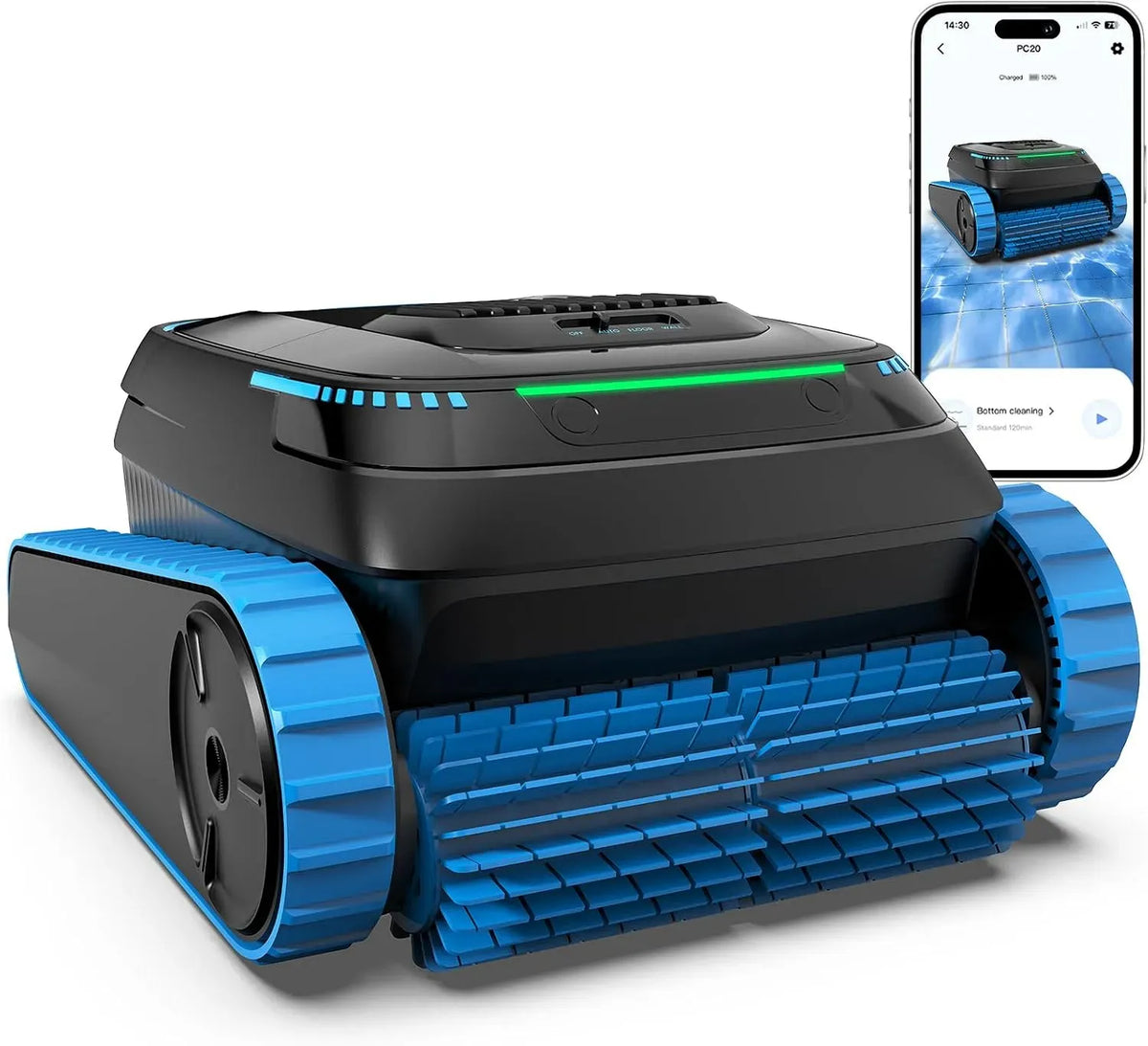 robot pulitore per piscina, batteria, filtro, senza fili, installazione a pavimento e parete, per piscine senza fili