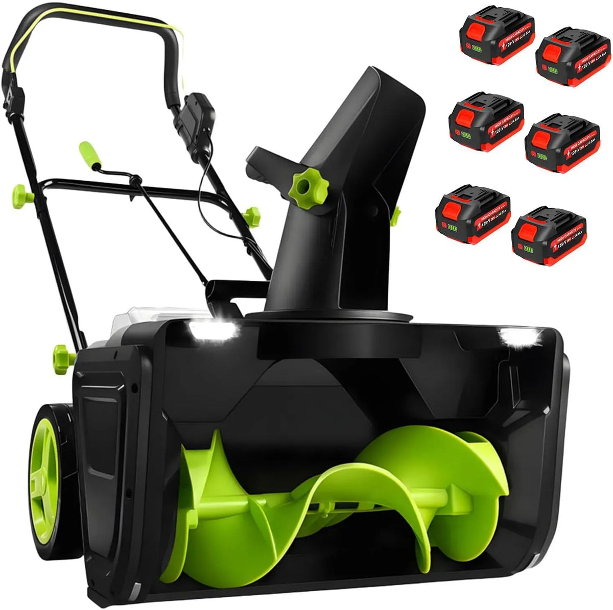 6Batteries Senza Fili, Elettrico 3500W, macchina spazzaneve