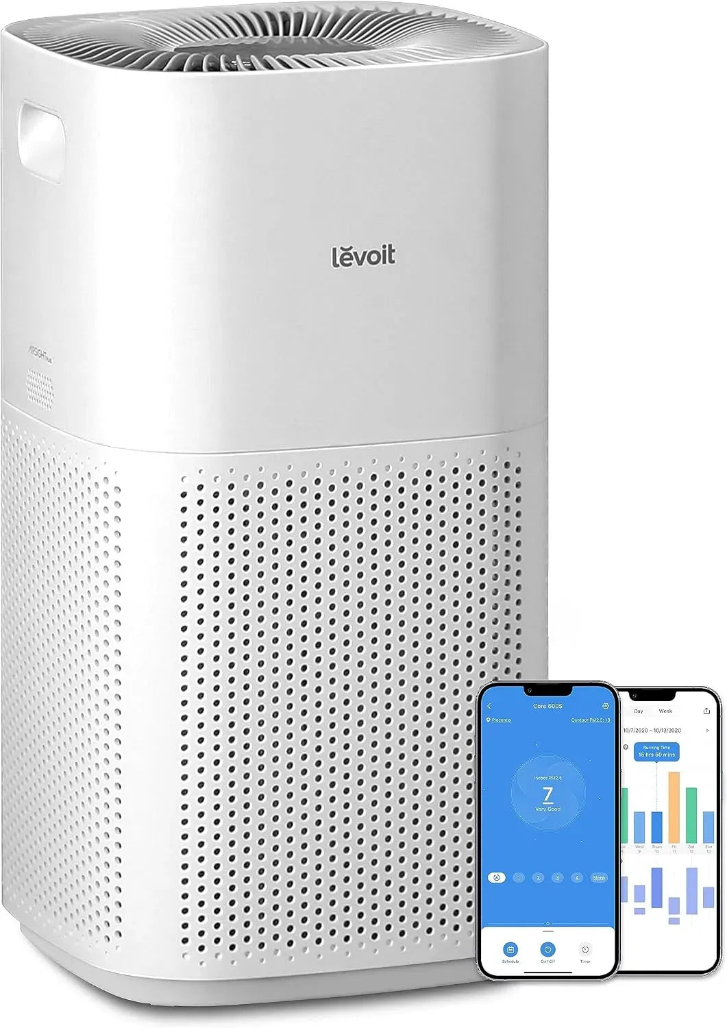 Purificatore d'aria, 697 m³/h, 147㎡, depuratore d'aria, Levoit Purificatore d'Aria Smart per Grande Camera