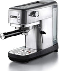 Macchina da caffè, 1300 W, argento, 15 Bar Massime, Lancia per Cappuccino, Ariete 1380, Filtro 1 o 2 Tazze