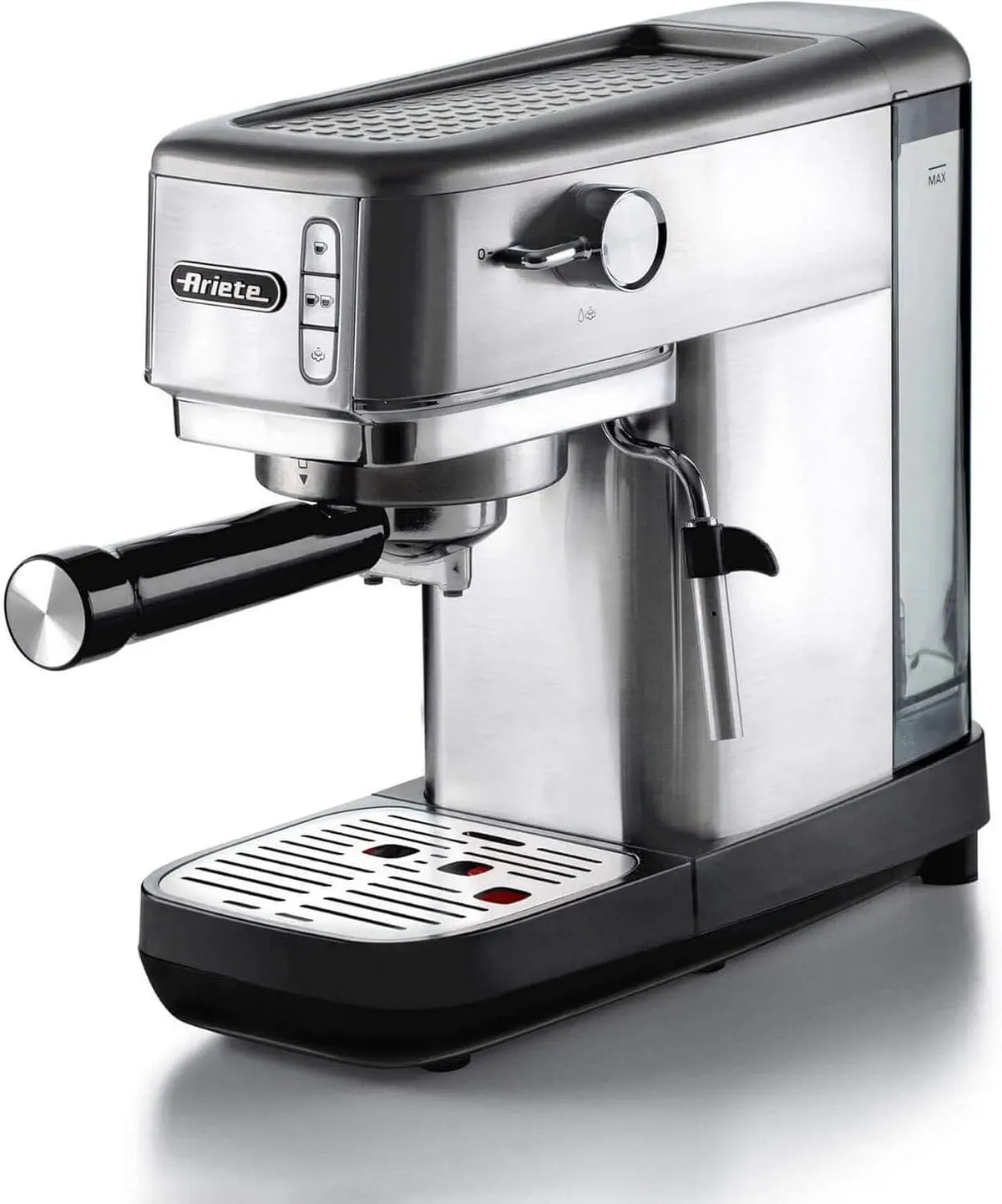 Macchina da caffè, 1300 W, argento, 15 Bar Massime, Lancia per Cappuccino, Ariete 1380, Filtro 1 o 2 Tazze